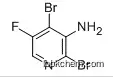 Molecular Structure of 884494-90-0 (3-Amino-2,4-dibromo-5-fluoropyridine)